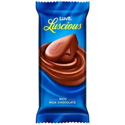 Luvit Luscious Silky Smooth Chocolate With Rice Crispies, 27g